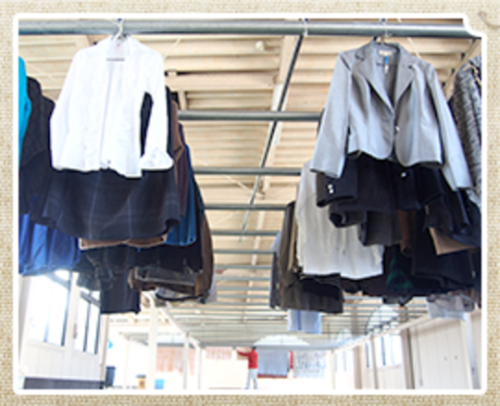 リナビスは専用部屋で自然乾燥。これならブランド服安心