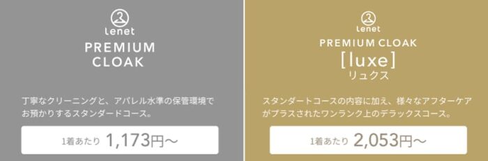 リネット保管には2つの料金プランがある